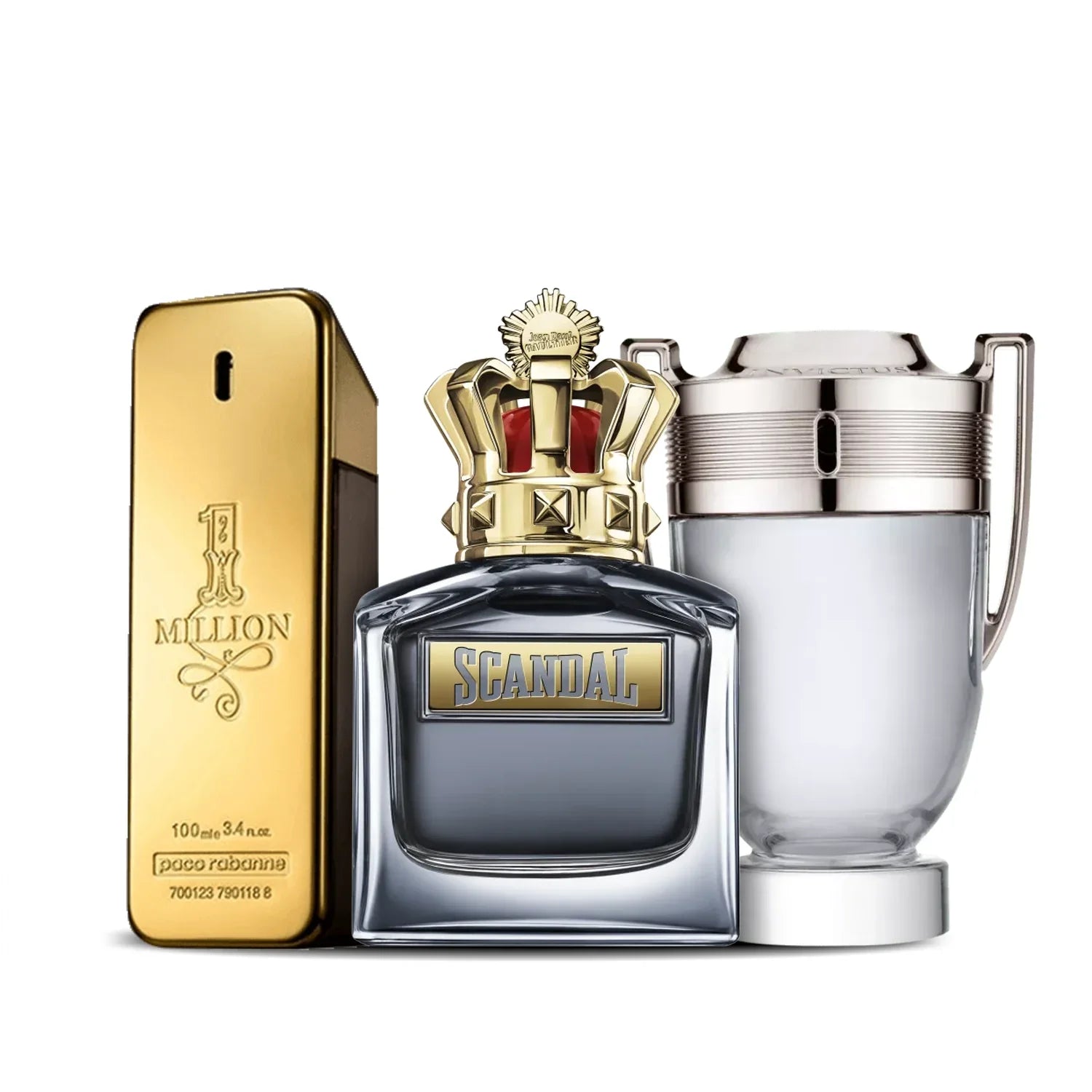 Set di 3 profumi | Invictus + Scandal Pour Homme + 1 Million