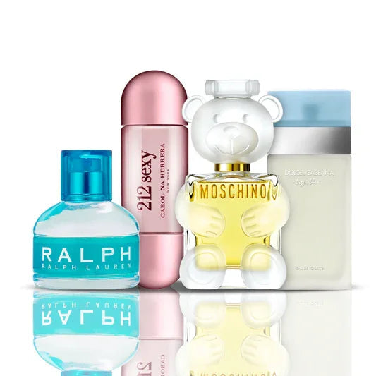 Set di 4 profumi | 212 Sexy + Light Blue + Toy 2 + Ralph Lauren